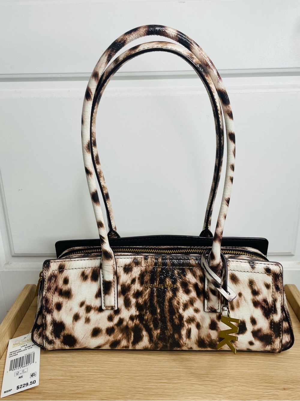 Michael Kors Leopard-Print bag in Brown and Cream